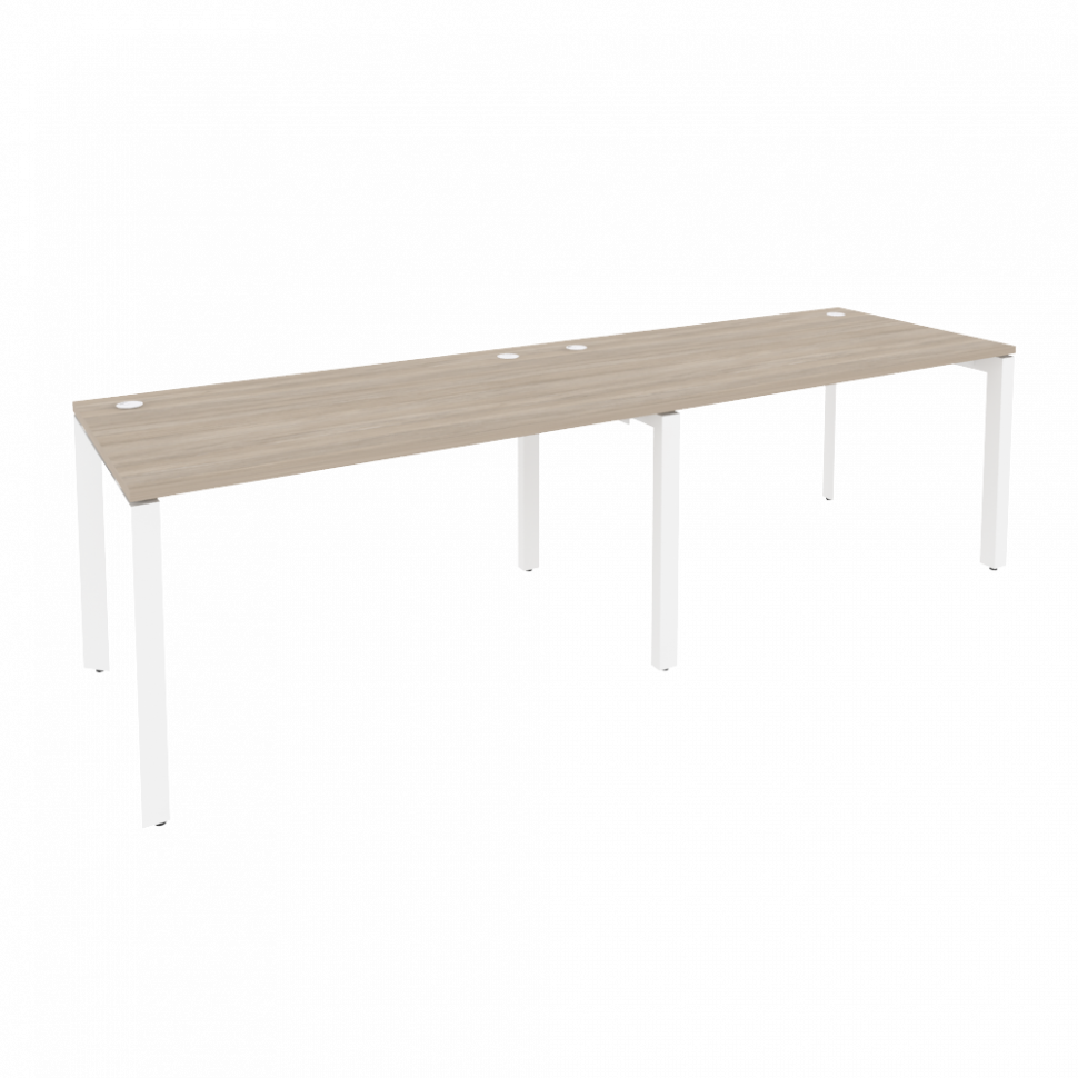 Onix Рабочая станция на П-образном м/к O.MP-RS-2.3.8 Дуб Аттик/Металл Белый 2760*800*750 Onix Рабочая станция на П-образном м/к O.MP-RS-2.3.8 Дуб Аттик/Металл Белый 2760*800*750