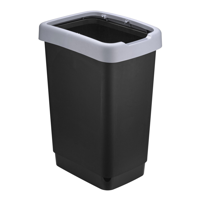 Ведро мусорное IDEA ТВИН 25л серое_СПБ