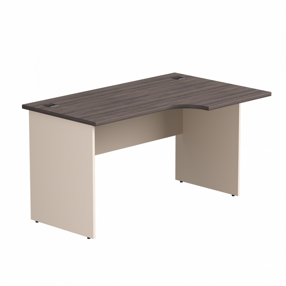 Стол эргономичный правый Everprof EVO (ЭВО) опоры ЛДСП 1380х670(870)x755 мм Дуб Пасадена/Кашемир