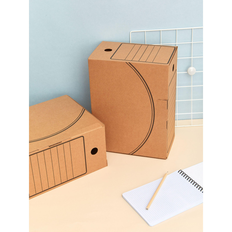 Короб архивный с замком Attache Economy 150мм, 5 шт.уп микрогофрокартон Короб архивный с замком Attache Economy 150мм, 5 шт.уп микрогофрокартон