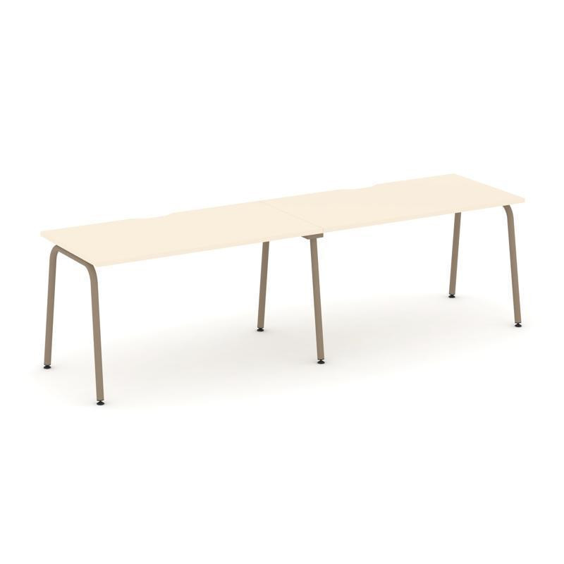 Estetica Рабочая станция 2 места ES.RS-2.3-VK Сатин/Металл Латте 2760*730*750 Estetica Рабочая станция 2 места ES.RS-2.3-VK Сатин/Металл Латте 2760*730*750