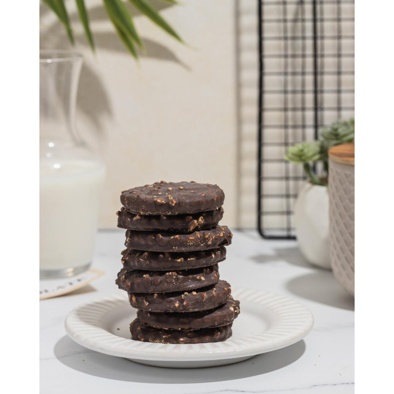 Печенье сдобное Деловой Стандарт Печенье и фундук в шоколаде, 450г