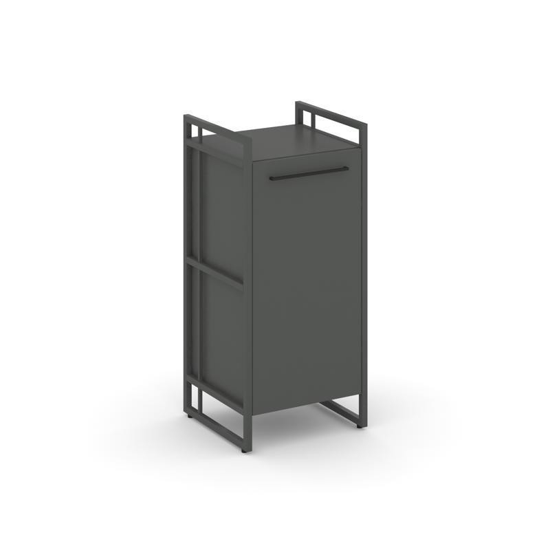 Rift Шкаф 2 ниши узкий RF.SU-21 (L) Антрацит NEW/Металл Антрацит NEW/Черный Ручки 420*396*924