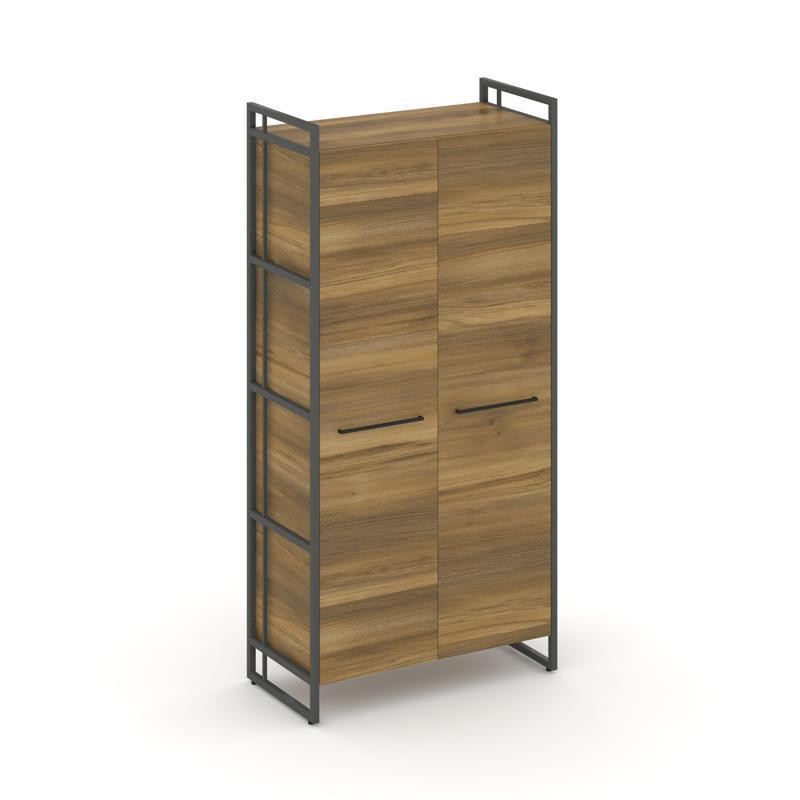 Rift Шкаф 4 ниши широкий RF.SS-41 Сандал Янтарный/Металл Антрацит/Черный Ручки 798*396*1648