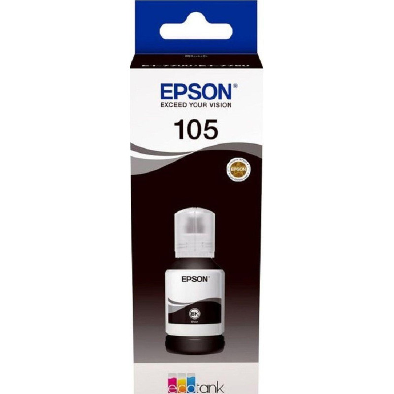 Чернила Epson 105 T00Q1 C13T00Q140 чер.пигм. дляL7160/L7180 Чернила Epson 105 T00Q1 C13T00Q140 чер.пигм. дляL7160/L7180