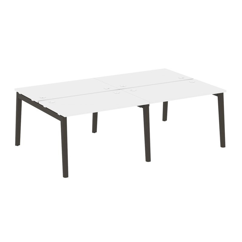 Onix Wood Рабочая станция OW.D.RS-4.2.7 Белый Бриллиант/Дуб Темный/Металл Антрацит 2360*1475*750