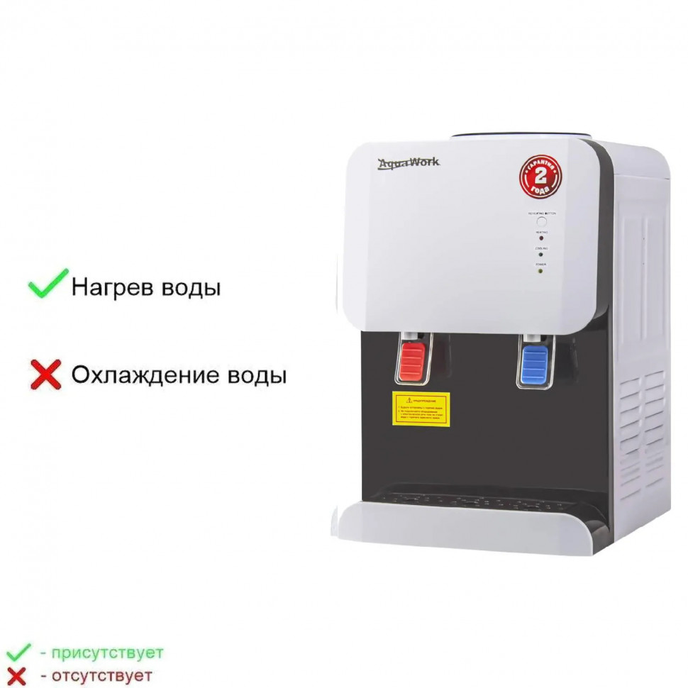 Кулер Aqua Work 105 TKR (бело-черный),нагрев,СПБ,Каз,Волг,Красн лок ас