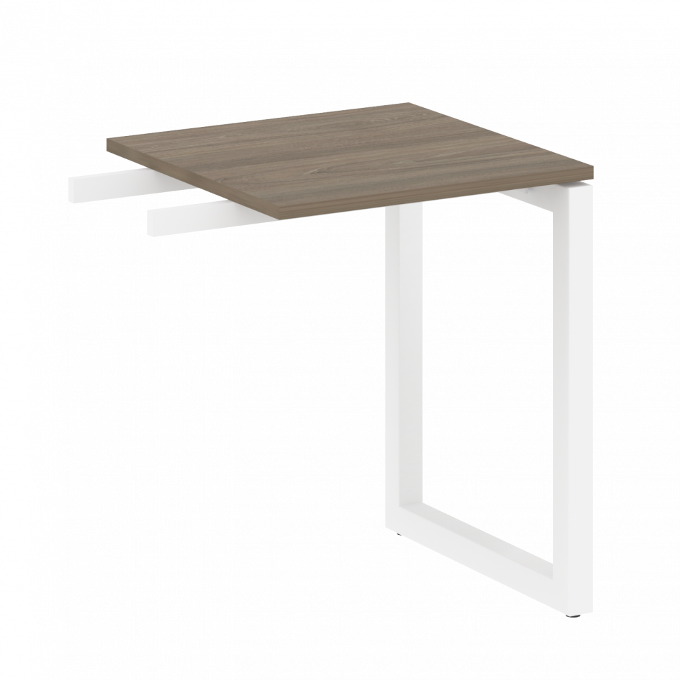 Metal System Quattro Приставной элемент на О-образном м/к 50БО.ПР-1 Вяз Благородный/Металл Белый 600 Metal System Quattro Приставной элемент на О-образном м/к 50БО.ПР-1 Вяз Благородный/Металл Белый 600