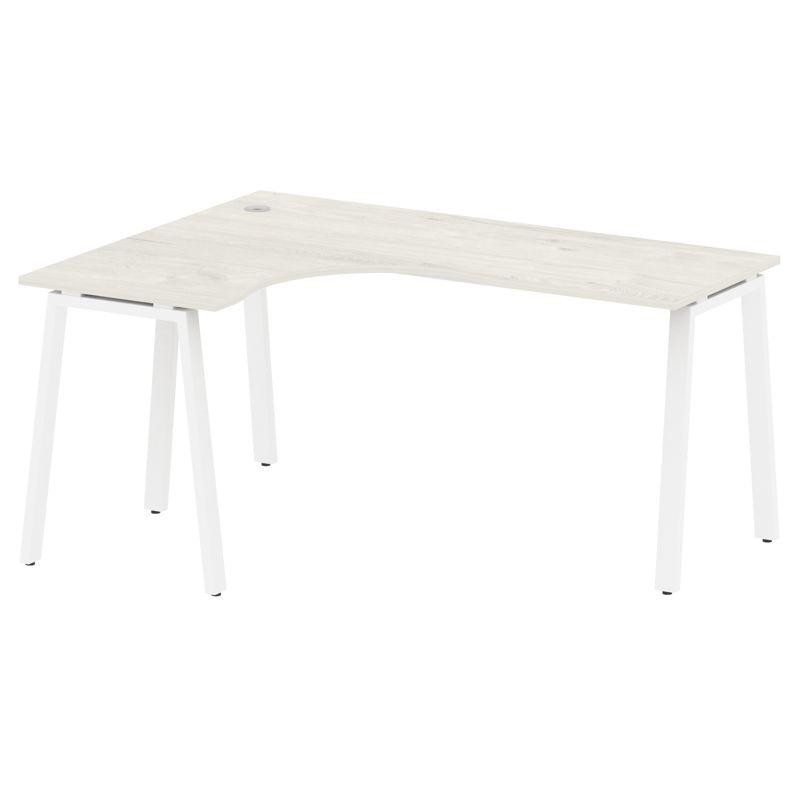 Metal System Стол криволинейный левый на А-образном м/к БА.СА-4 (L) Дуб Наварра/Металл Белый 1600*12 Metal System Стол криволинейный левый на А-образном м/к БА.СА-4 (L) Дуб Наварра/Металл Белый 1600*12