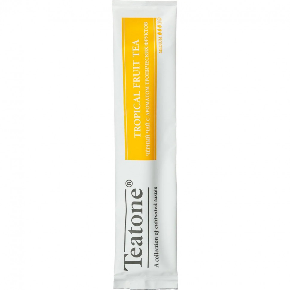 Чай черный с ароматом тропических фруктов в металл.стике, 100 шт./уп1247