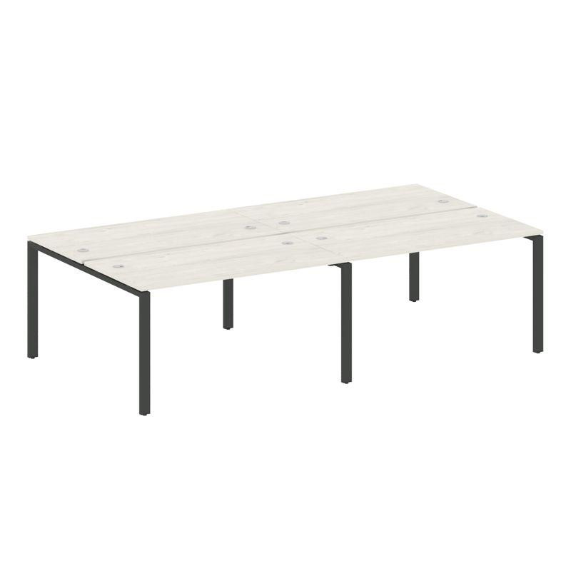 Metal System Рабочая станция на 4 места на П-образном м/к БП.СМ-4.3 Дуб Наварра/Металл Антрацит 2800 Metal System Рабочая станция на 4 места на П-образном м/к БП.СМ-4.3 Дуб Наварра/Металл Антрацит 2800