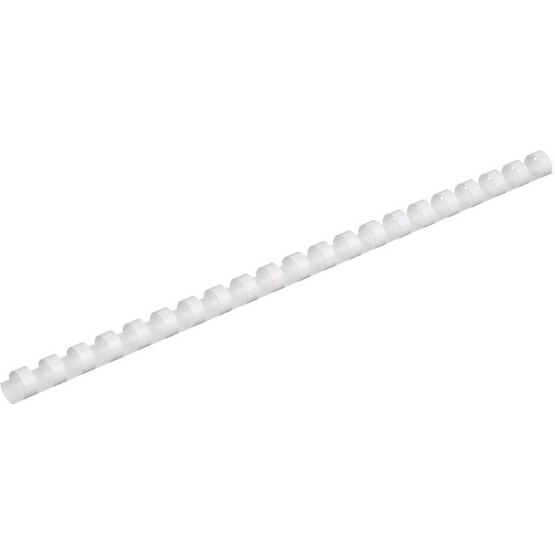 Пружины для переплета пластиковые Promega office 14мм белые 100шт/уп.