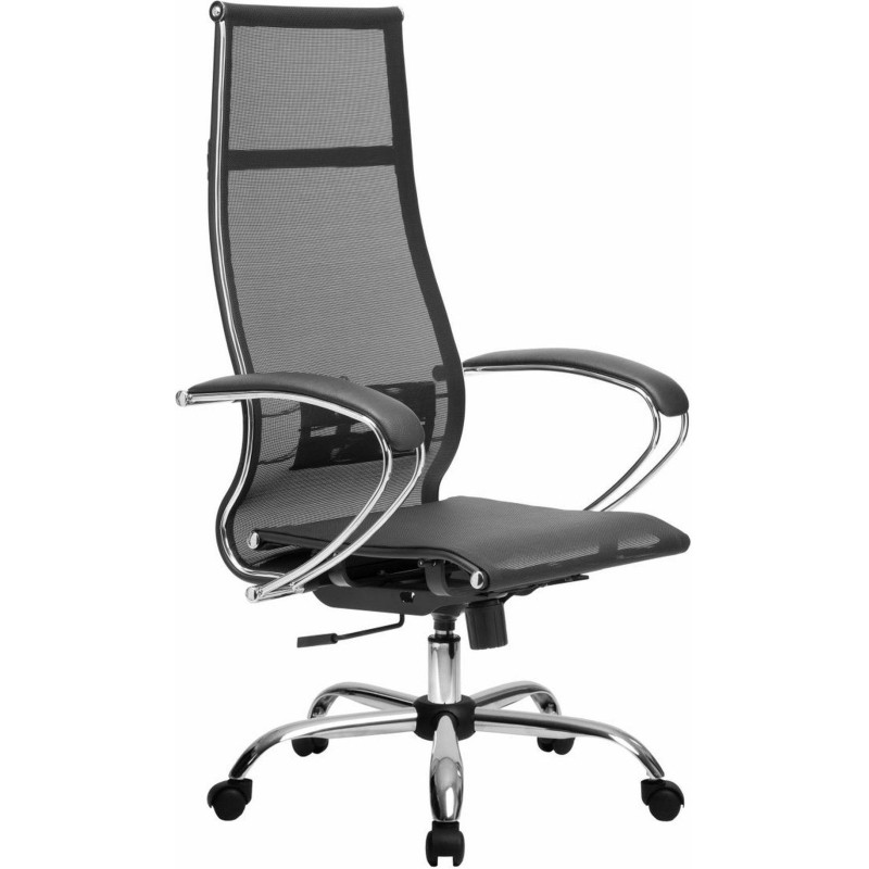 Кресло 0MX_MT_МЕТТА-7 MPRU сет.чер, хром подл.131/осн.003(подл.101/осн.003)