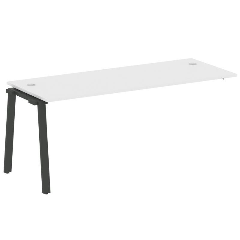 Metal System Проходной элемент рабочей станции на А-образном м/к БА.ПРС-СП-1.5 Белый/Металл Антрацит