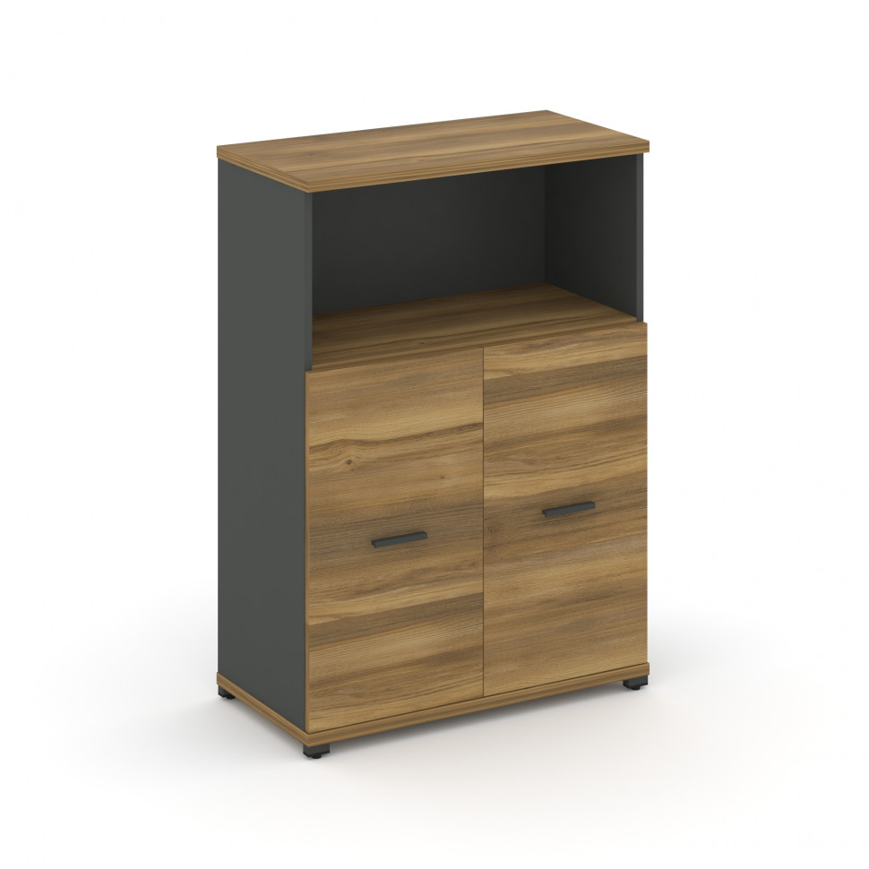 Concept Шкаф 1 широкая секция, 3 ниши CN.STS-313 A Сандал Янтарный/Антрацит/Металл Антрацит 836*420*