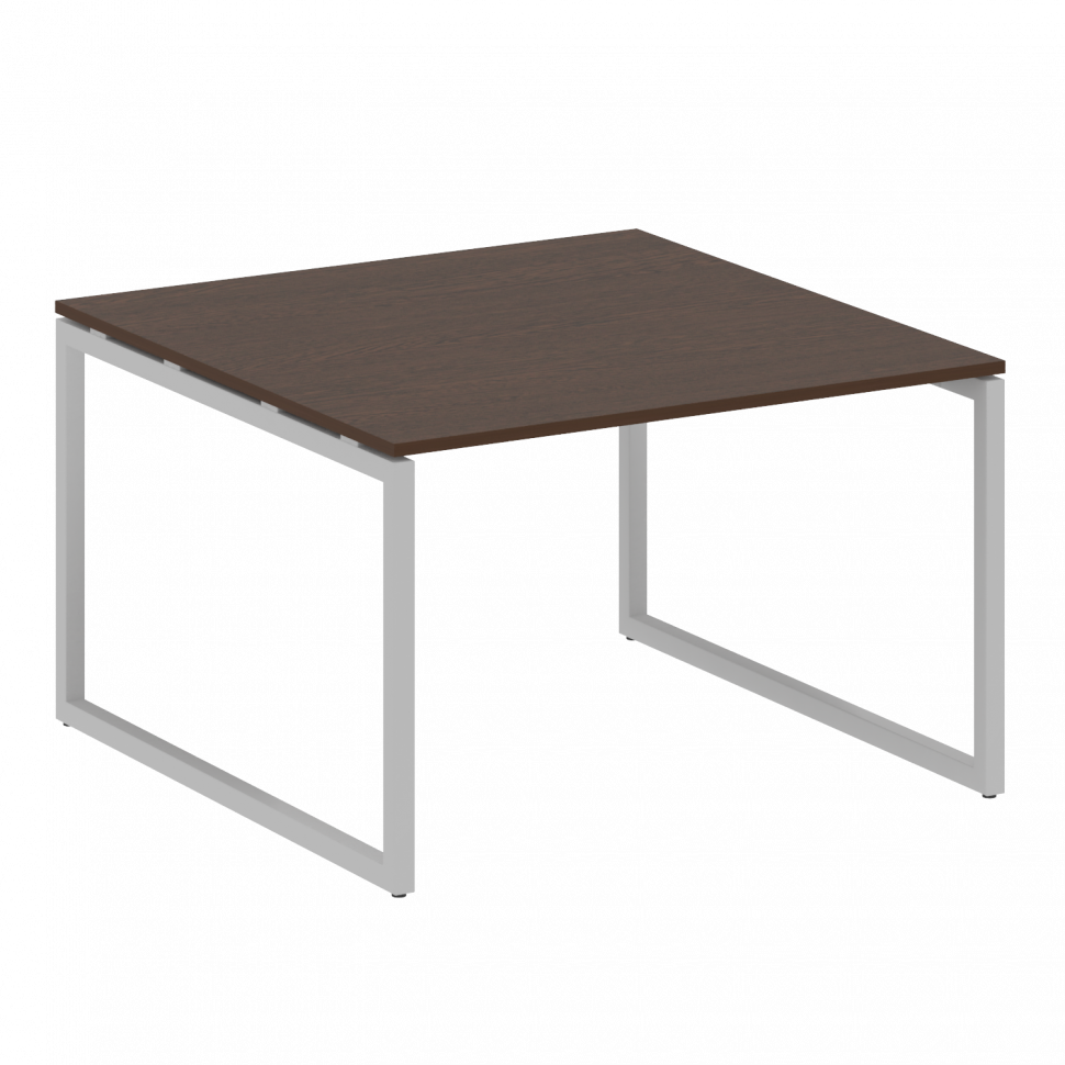 Metal System Quattro Перег. стол (1 столешница) на О-образном м/к 40БО.ПРГ-1.2 Венге Цаво/Металл Сер