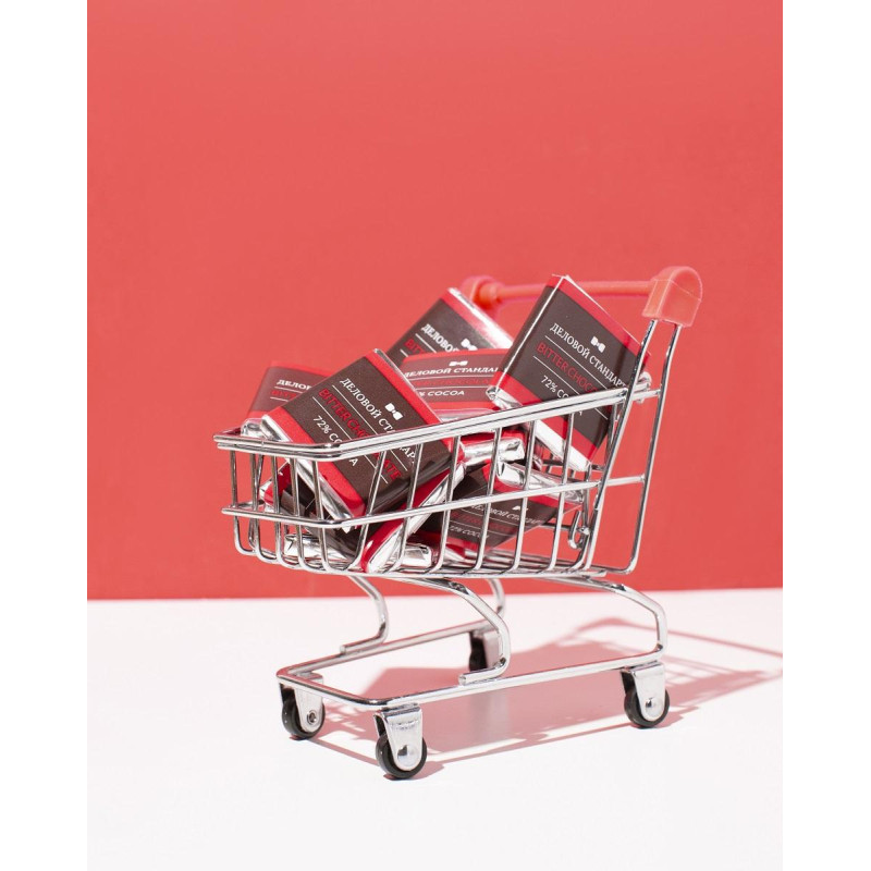 Шоколад порционный Деловой Стандарт горький 72%, 5гx160шт, 800г