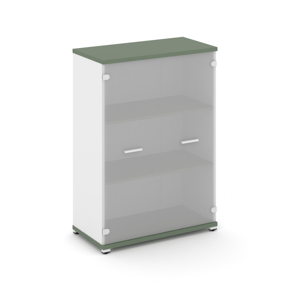 Concept Шкаф 1 широкая секция, 3 ниши CN.STS.E-316 SM W Кобо/Белый Бриллиант/Металл Белый/Сатин 836*