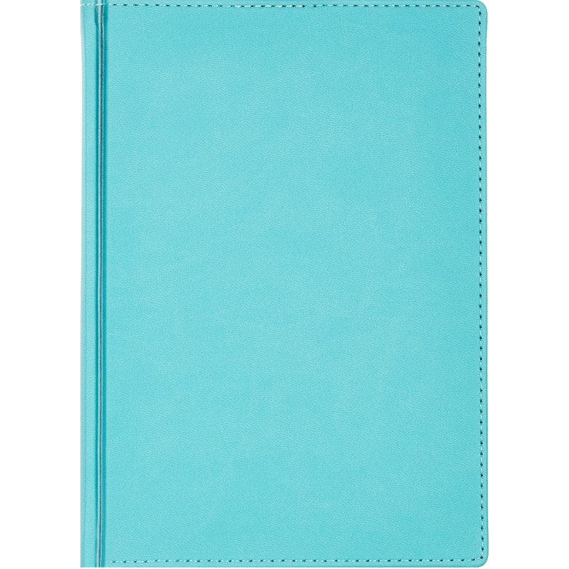 Ежедневник недатированный А5+, 136л, VELVET морская волна  3-115/15