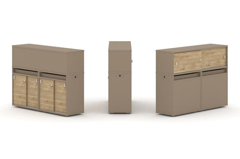 Estetica Набор №6. Тумба двойная+низкая надставка ES.NB.2N-6 Латте/Тиквуд Светлый 1500*410*1135 Estetica Набор №6. Тумба двойная+низкая надставка ES.NB.2N-6 Латте/Тиквуд Светлый 1500*410*1135