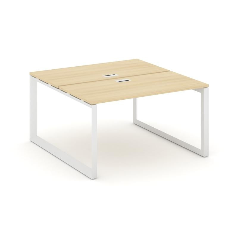 Style Project Рабочая станция двухсторонняя SN-59O.DRS-013 Акация Лорка/Металл Белый/Белый Заглушка
