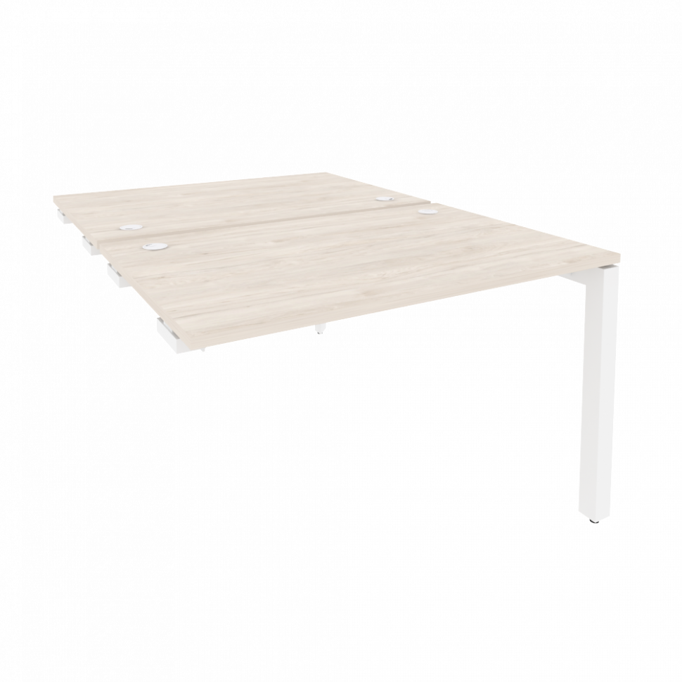 Onix Стол-приставка двойной на П-образном м/к к опорным элем. O.MP-D.SPR-2.8 Денвер Светлый/Металл Б