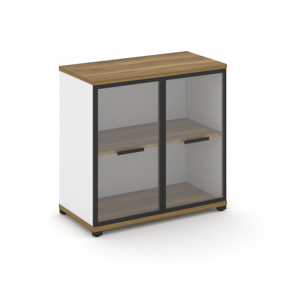 Concept Шкаф 1 широкая секция, 2 ниши CN.STS-213 RPB B Сандал Янтарный/Белый Бриллиант/Металл Черный