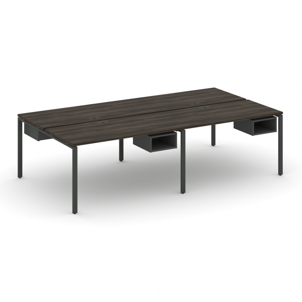 Concept Рабочая станция двухсторонняя с подвесными тумбами на 4 места CN.DRS-123 Дуб Мали/Антрацит/М Concept Рабочая станция двухсторонняя с подвесными тумбами на 4 места CN.DRS-123 Дуб Мали/Антрацит/М