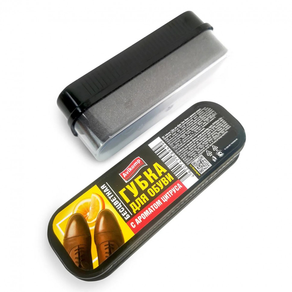 Губка для обуви Clean Shoes, с аром. цитруса,бесцв,12х4х4,5см Avikomp,89499 Губка для обуви Clean Shoes, с аром. цитруса,бесцв,12х4х4,5см Avikomp,89499