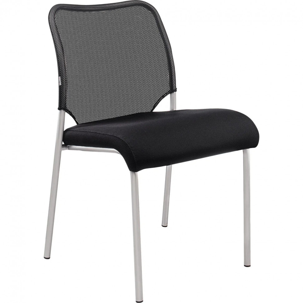 Стул UN_Amigo silver сиденье W/спинка T _ краска сетка ткань / черный