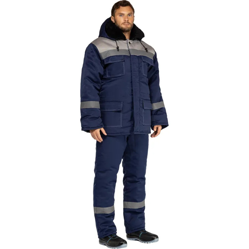 Костюм зим муж (куртка, бр) з35 син/сер 112-116/170-176 (Арсенал-СП)