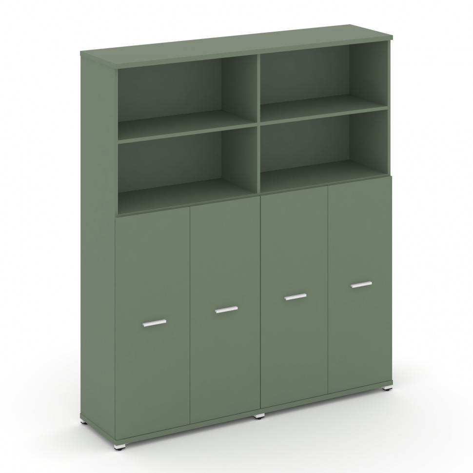 Concept Шкаф 2 широкие секции, 5 ниш CN.STS-524 W Кобо/Металл Белый 1668*420*1922 Concept Шкаф 2 широкие секции, 5 ниш CN.STS-524 W Кобо/Металл Белый 1668*420*1922