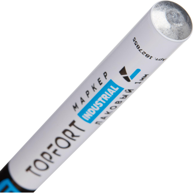 Маркер лаковый TOPFORT Industrial 1 мм черный