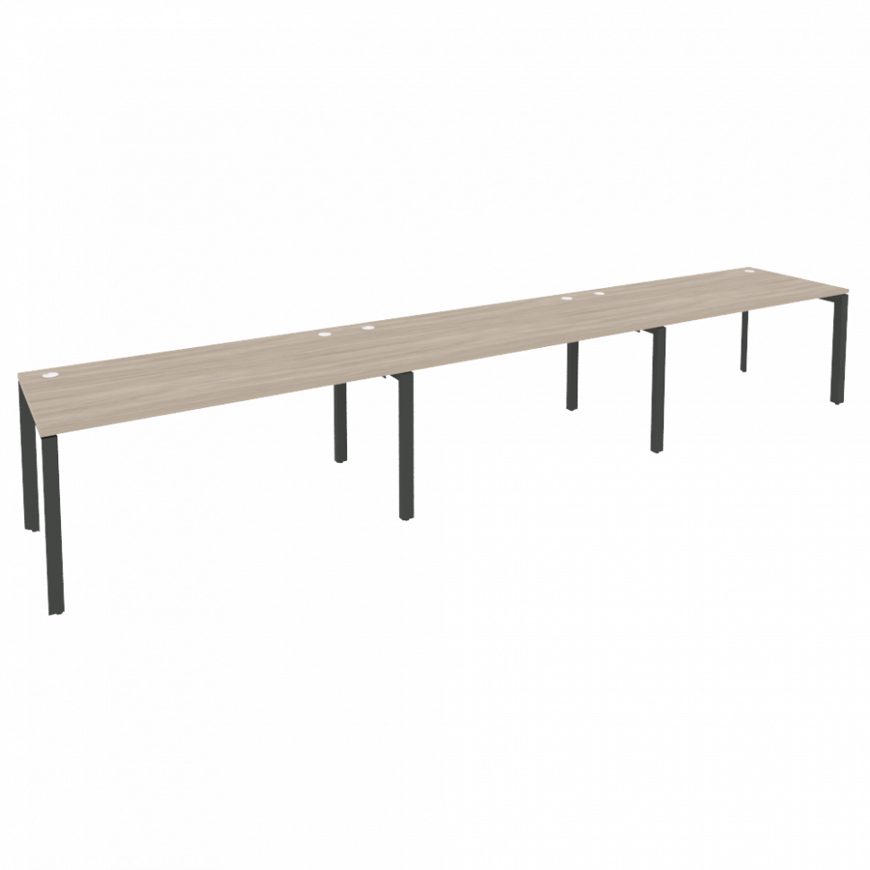 Onix Рабочая станция на П-образном м/к O.MP-RS-3.4.8 Дуб Аттик/Металл Антрацит 4740*800*750