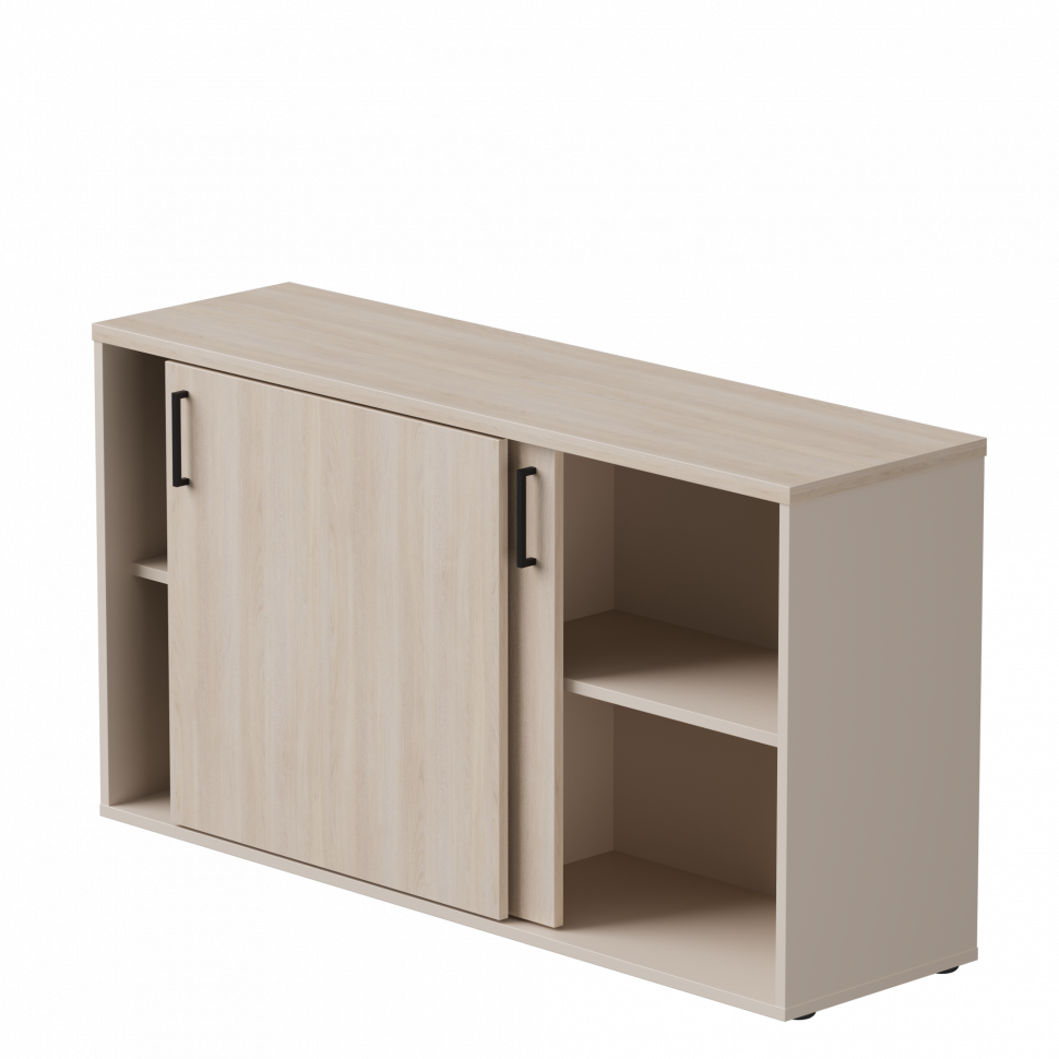 Шкаф-купе низкий Everprof EVO (ЭВО) 1374х385х755 Кашемир/Дуб Соната