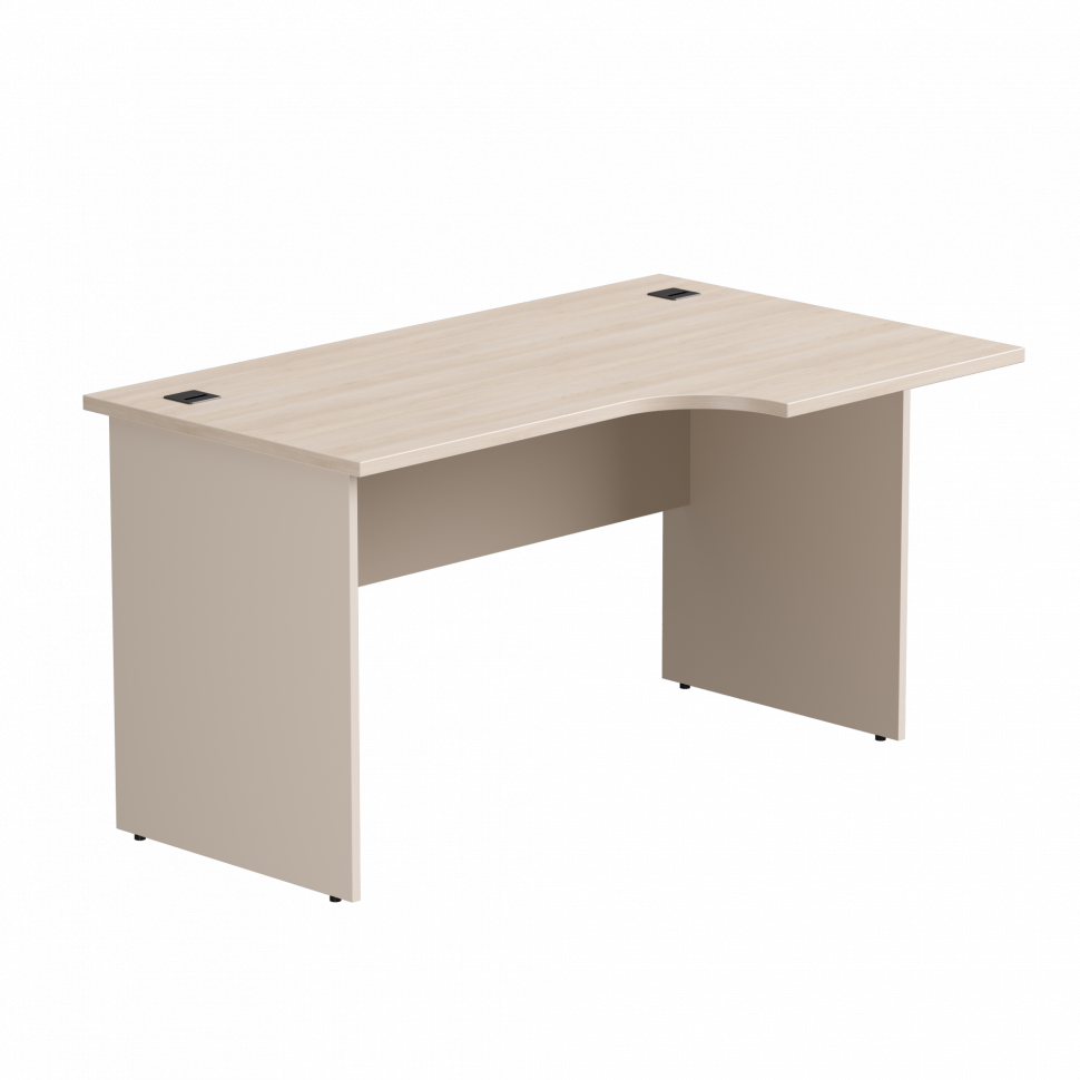 Стол эргономичный правый Everprof EVO (ЭВО) опоры ЛДСП 1380х670(870)x755 мм Дуб Соната/Кашемир