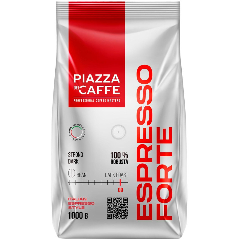 Кофе Piazza Del Caffe Espresso Forte в зернах, 1кг