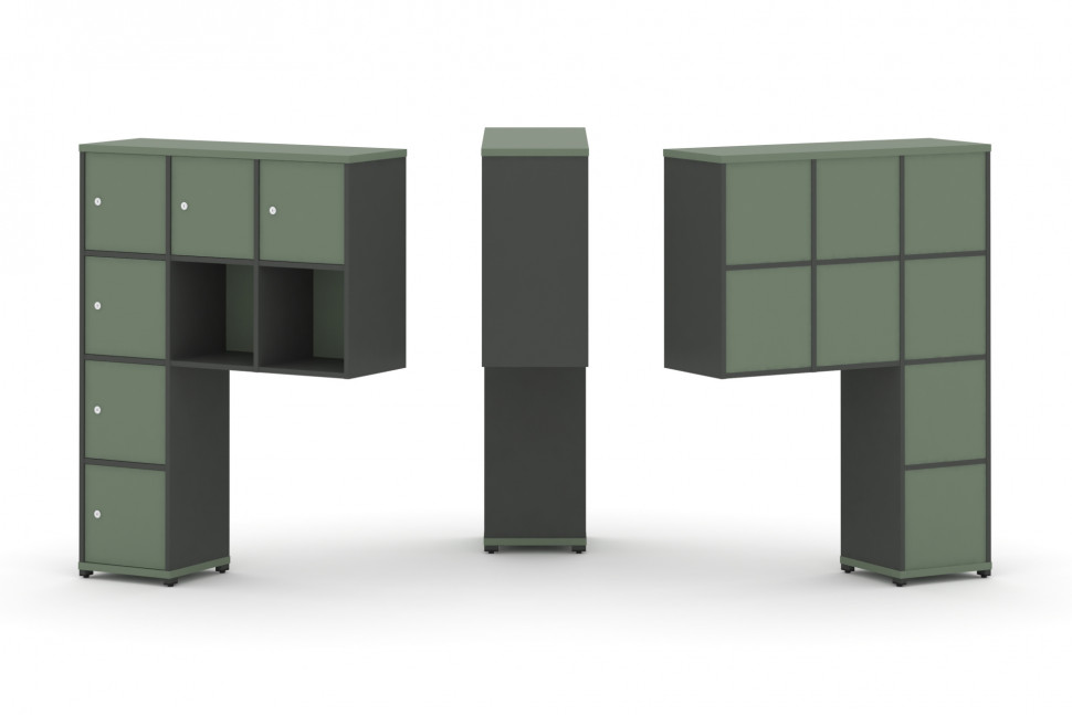 Concept Надставка высокая CN.ONV-009 Кобо/Антрацит/Металл Антрацит 1099*350*1486