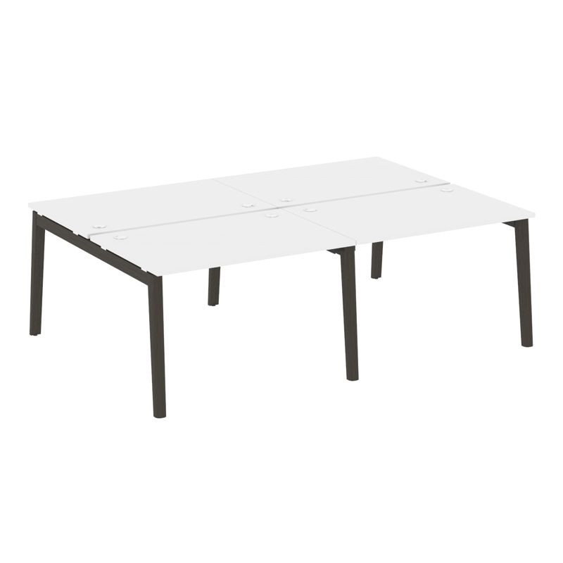 Onix Wood Рабочая станция OW.D.RS-4.2.8 Белый Бриллиант/Дуб Темный/Металл Антрацит 2360*1635*750