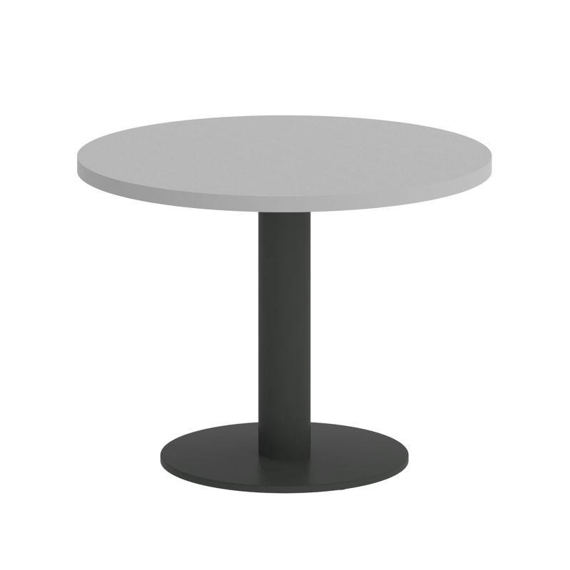 Riva Стол журнальный круглый А.СЖ-1 Серый/Металл Антрацит 600*600*450