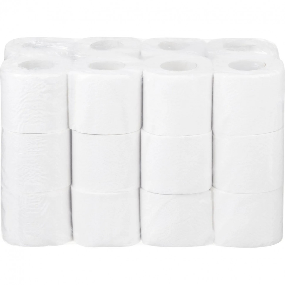 Бумага туалетная JOYeco 2сл натур бел вторич втул 25м 24рул/уп