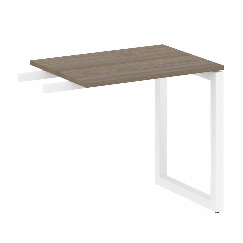 Metal System Quattro Приставной элемент на О-образном м/к 50БО.ПР-2 Вяз Благородный/Металл Белый 800 Metal System Quattro Приставной элемент на О-образном м/к 50БО.ПР-2 Вяз Благородный/Металл Белый 800