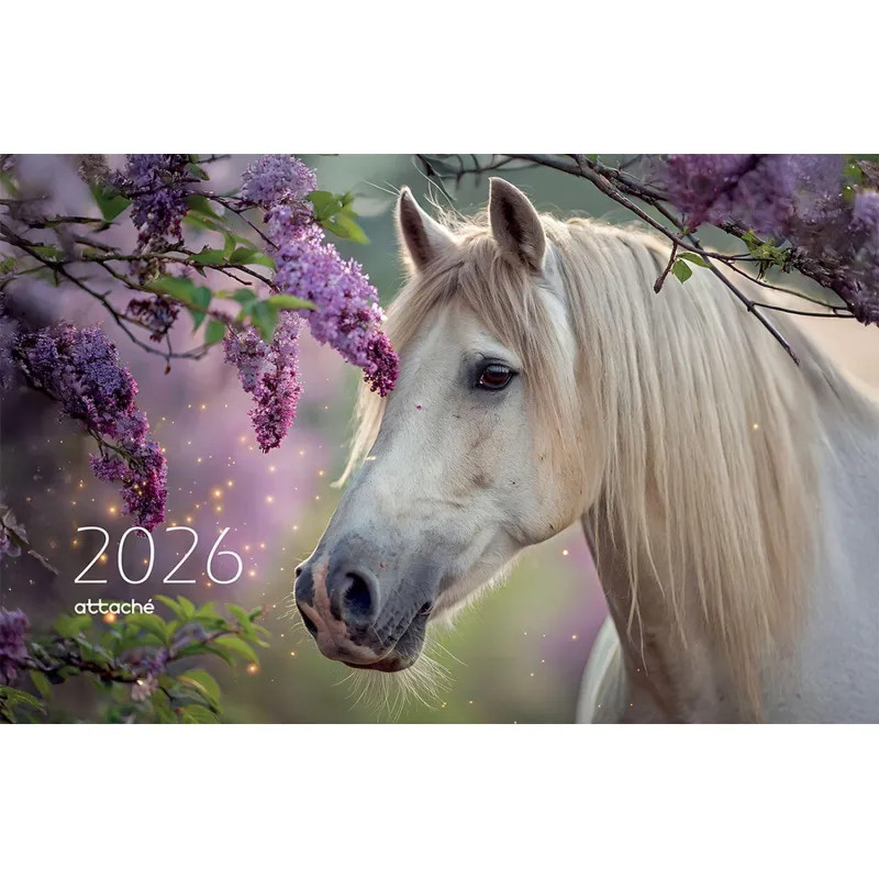Календарь настенный 3-х блочный 2026 Attache, 305х675, Белая лошадь, 80г