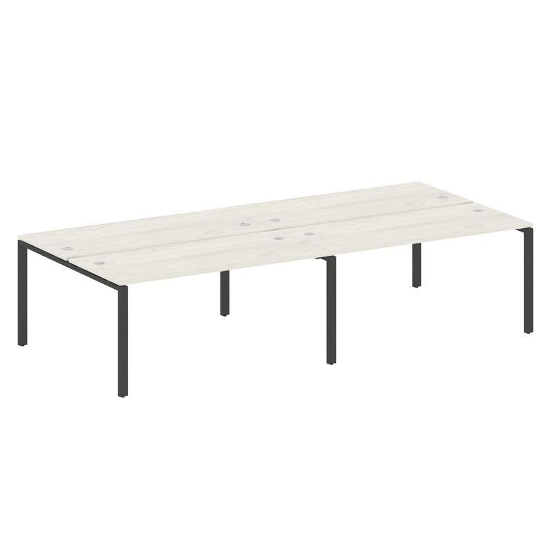 Metal System Рабочая станция на 4 места на П-образном м/к БП.СМ-4.4 Дуб Наварра/Металл Антрацит 3200 Metal System Рабочая станция на 4 места на П-образном м/к БП.СМ-4.4 Дуб Наварра/Металл Антрацит 3200