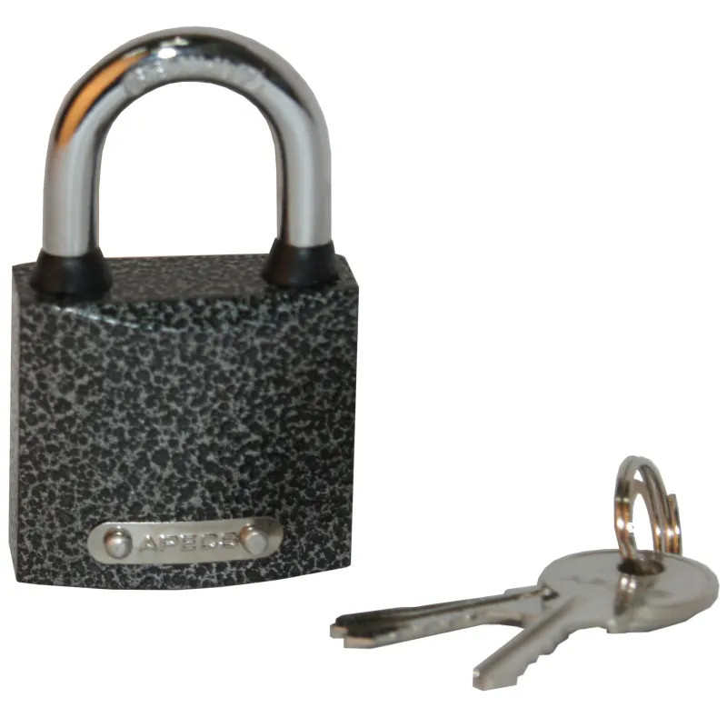 Замок СпецМеб KD_0MX навесной 38 мм хром/серый