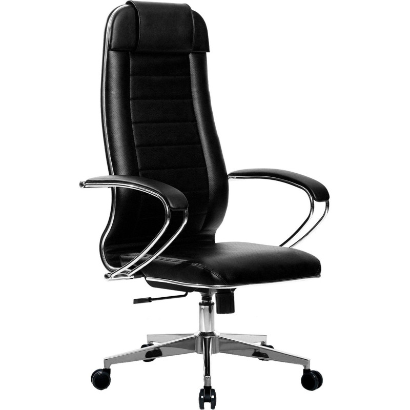 Кресло 0MX_MT_МЕТТА-29 кожзам черный крест.хром (подл.107/осн.004)