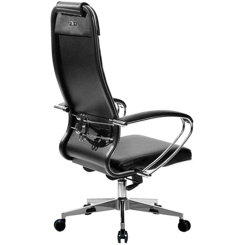 Кресло 0MX_MT_МЕТТА-29 кожзам черный крест.хром (подл.107/осн.004)