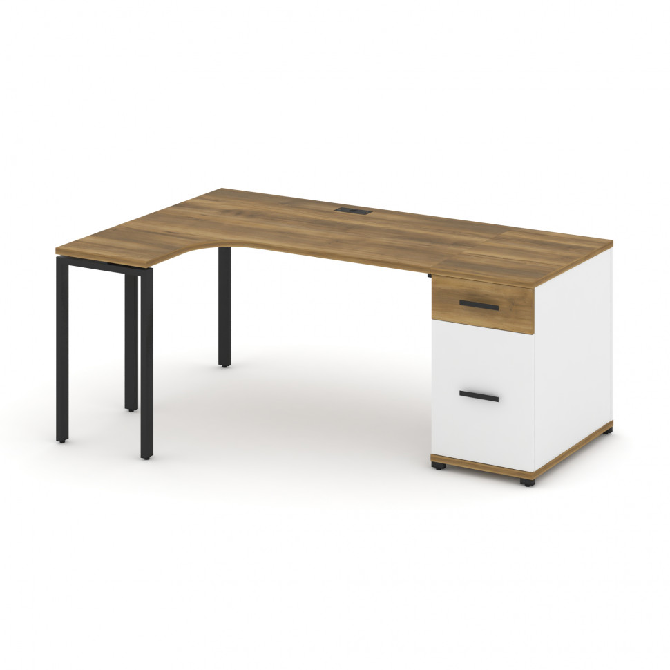 Concept Стол эргономичный CN.SA-403(L) B Сандал Янтарный/Белый Бриллиант/Металл Черный 1800*1180*750 Concept Стол эргономичный CN.SA-403(L) B Сандал Янтарный/Белый Бриллиант/Металл Черный 1800*1180*750