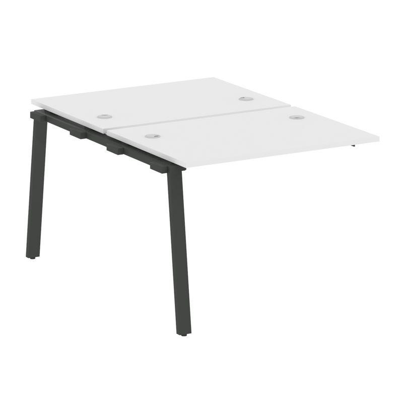 Metal System Проходной элемент рабочей станции на А-образном м/к БА.ПРС-СП-2.1 Белый/Металл Антрацит