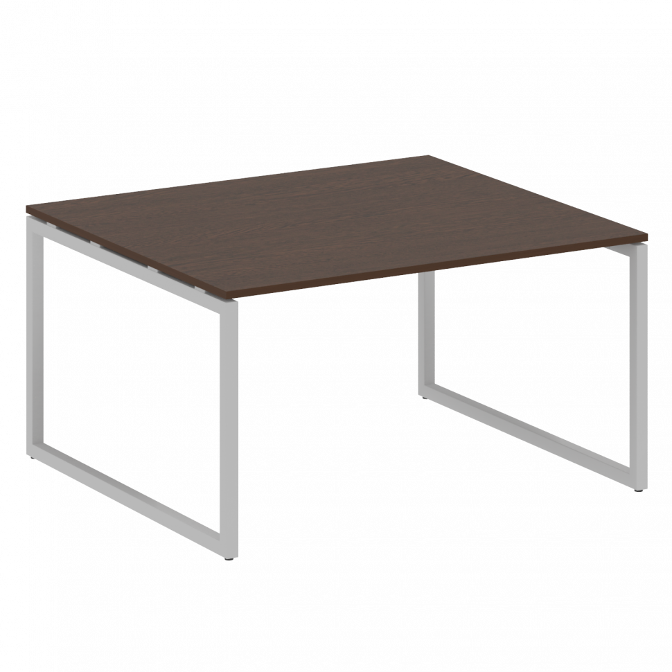 Metal System Quattro Перег. стол (1 столешница) на О-образном м/к 40БО.ПРГ-1.3 Венге Цаво/Металл Сер